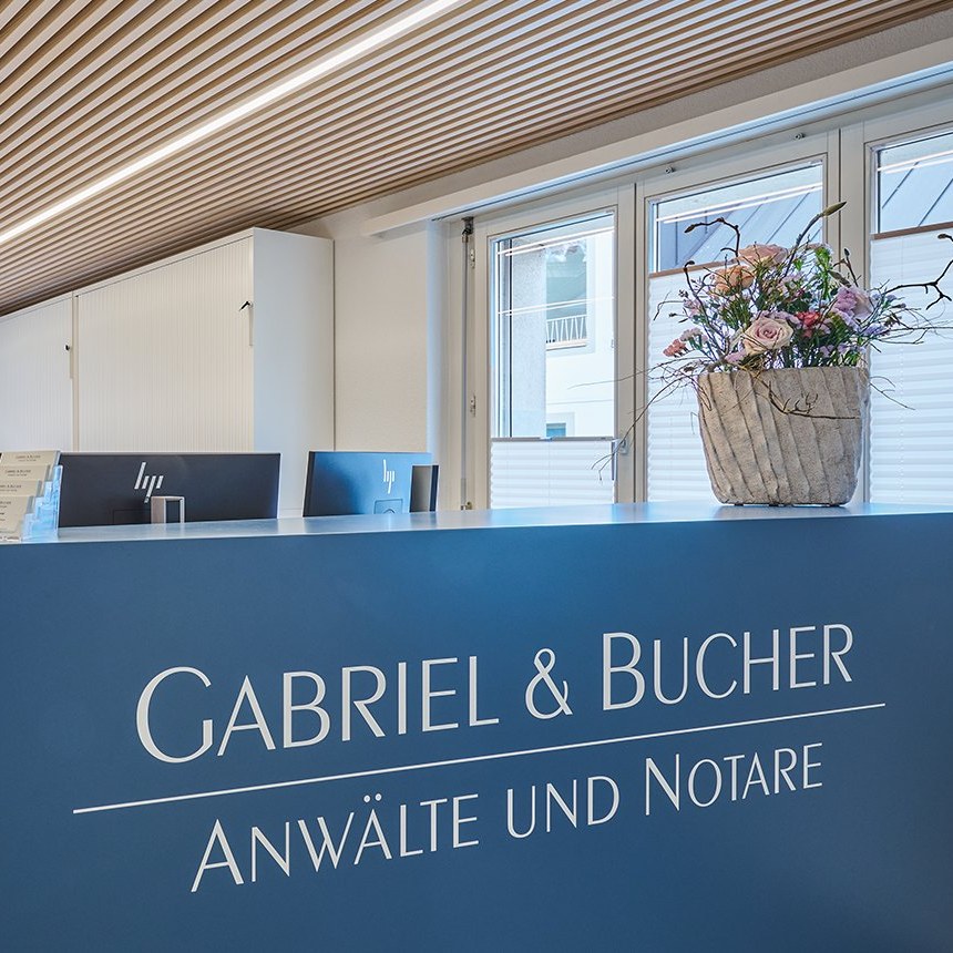 Empfang der Kanzlei Gabriel & Bucher in Sarnen